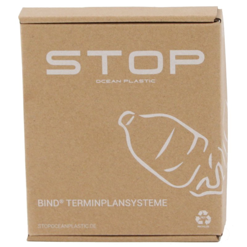 Herbruikbare weekplanner, zwart, A7-formaat